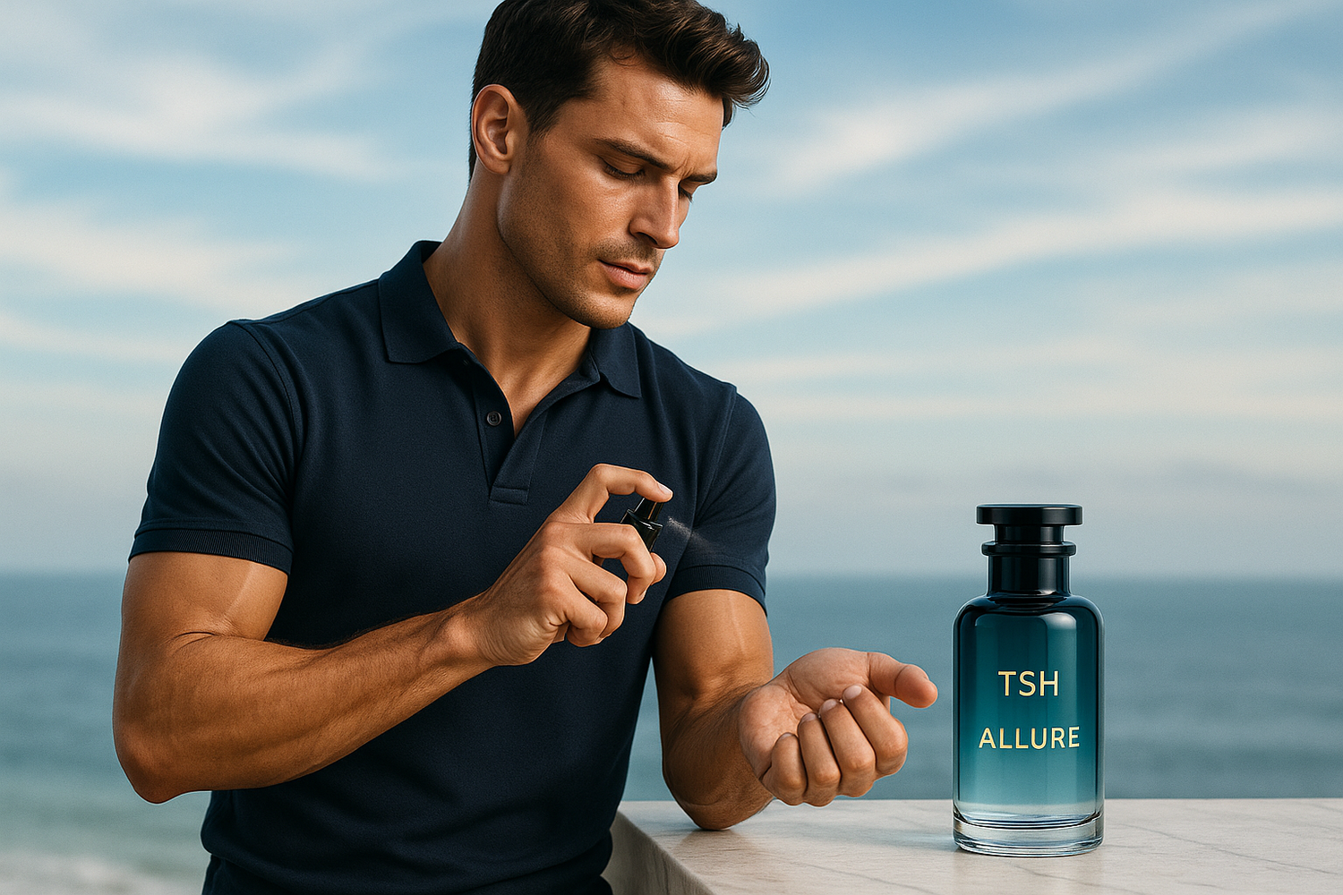 Allure Luxury Advertisement with Athletic Male Model