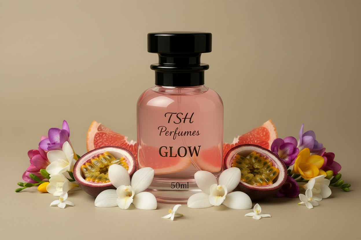 Glow Perfume with Pink Bottle